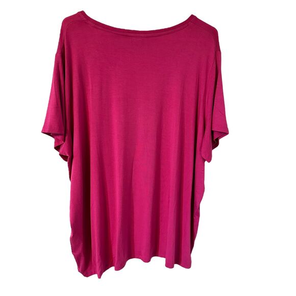 PSK Collective "Be You, The World Will Adjust" Fuscia Graphic Tee Size 3X NWT - Picture 5 of 7